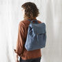 Fair Trade Unisex Vegan Cotton Rucksack Backpack, thumbnail 4 of 12