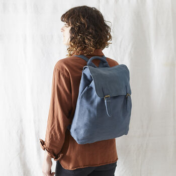Fair Trade Unisex Vegan Cotton Rucksack Backpack, 3 of 10