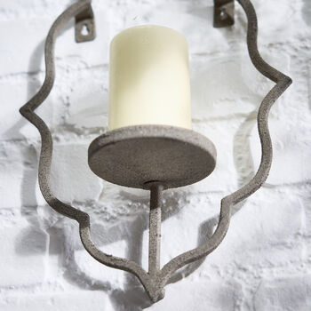 Grey Moroccan Wall Sconce, 4 of 6