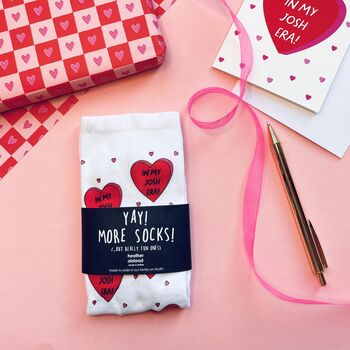 Personalised Taylor Swift Inspired Valentine's Day Socks, 3 of 3