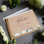 Kraft White Floral Be Our Guest Save The Date Cards, thumbnail 2 of 3