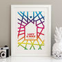 Personalised Graphic House Print, thumbnail 1 of 8