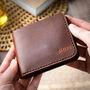 Personalised Classic Leather Bifold Wallet Six Slots, thumbnail 4 of 10