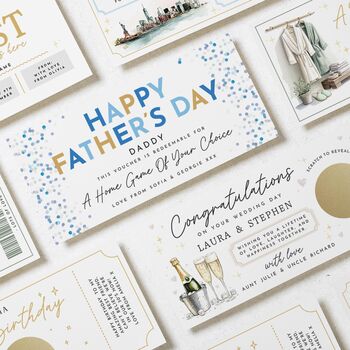 Personalised Fathers Day Gift Voucher For Daddy, 4 of 4