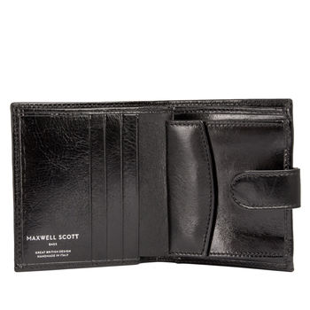 Personalised Luxury Small Leather Wallet. 'The Pietre', 3 of 12