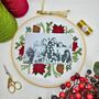 Christmas Photo Frame Embroidery Kit, thumbnail 4 of 5