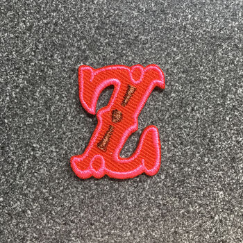 Letter Z Alphabet Iron On Patch, 2 of 4