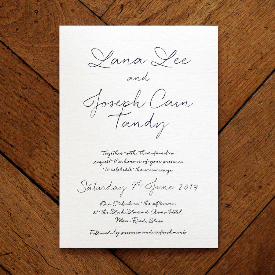 love letter wedding invitation set and save the date by feel good ...