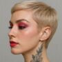 Heartbeat Rose Gold Plated Silver Ear Cuff Earring, thumbnail 4 of 5