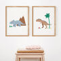 Personalised Triceratops Children's Print, thumbnail 4 of 9