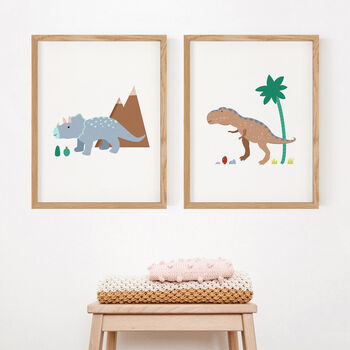 Personalised Triceratops Children's Print, 4 of 9