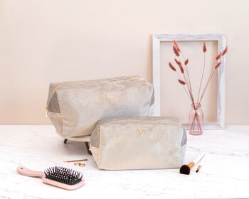 Personalised Velvet Makeup Bag, 3 of 11