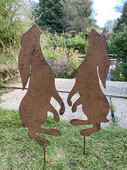 Pair Of Moongazing Hares, 6 of 9