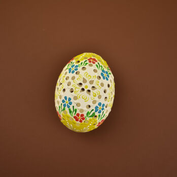 Hand Carved And Painted Easter Egg, 2 of 3