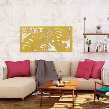 Monstera Majesty: Tropical Plant Leaves Wall Panel, 9 of 12