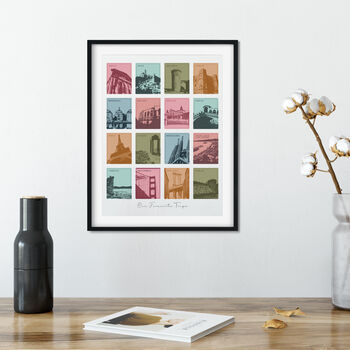 Travel Memories And Favourite Places Personalised Print, 9 of 12