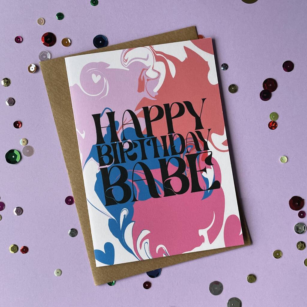 'Happy Birthday Babe' Card By The Northern Illustrator ...