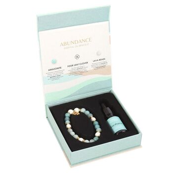 Abundance Amazonite Crystal Essential Oil Bracelet, 3 of 3