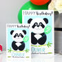 Personalised Panda Relation Birthday Card, thumbnail 1 of 11