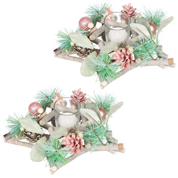 Set Of Two Christmas Star Candle Holders, 2 of 5