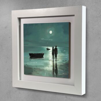 Nocturne's Reflection Framed Ceramic Art Tile, 8 of 10