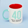 G Decor 40 Years Of Being Right Mug, thumbnail 3 of 3