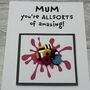 Liquorice Allsorts Polymer Clay Birthday Card Handmade, thumbnail 12 of 12
