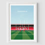 Rugby Stadium Minimalist Art Print Gift Request Any Stadium, thumbnail 3 of 11