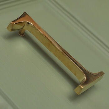 Premium Floating Plain House Numbers In Brass Finish, 4 of 12