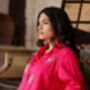 Hot Pink Evil Eye Embroidered Co Ord Set Set Of Two, thumbnail 4 of 5