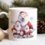 Personalised Christmas Polar Bear Family Mug, thumbnail 1 of 2