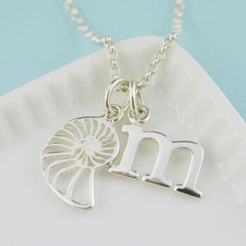 Sterling Silver Shell Slice Necklace, 4 of 7