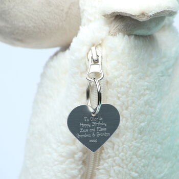 Sheep Cover And Hot Water Bottle With Engraved Heart, 4 of 10