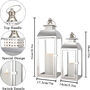 Set Of Two Stainless Steel Hanging Candles Lantern, thumbnail 5 of 8