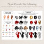 Personalised Glam Best Friends Illustration Plaque, thumbnail 3 of 4