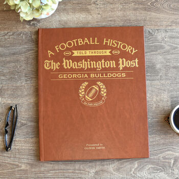 Georgia Bulldogs College Football Personalised Gift Newspaper History Book, 7 of 10