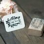 Botanical Rubber Stamp With Signature Name, thumbnail 4 of 4