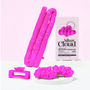 Silver Cloud Fuchsia Heatless Curler And Fuchsia Contour Sleep Mask, thumbnail 4 of 6