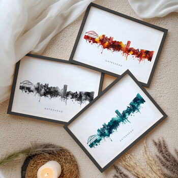 Gateshead Skyline Cityscape Art Print, 9 of 12
