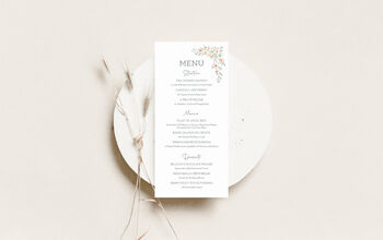 Wedding Menu Whimsical, 2 of 6