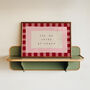 Ask Me About My Dream Checkered Bedroom Wall Print, thumbnail 9 of 9