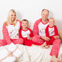 Personalised Matching Christmas Pyjamas Nordic Wreath, thumbnail 1 of 12
