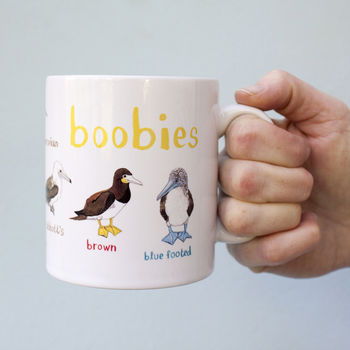 Pair Of Tits And Boobies Bird Mugs, 3 of 10
