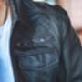 Men’s Sheepskin Leather Jacket Airborn, thumbnail 6 of 10