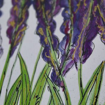 Lavender Watercolour A4 Art Print, 6 of 6