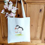 Personalised Puffin Tote Bag, thumbnail 7 of 9