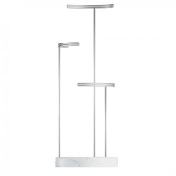Marble And Silver Or Concrete Jewellery Stand, 6 of 8