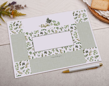 A4 Origami Writing Paper That Folds Into An Envelope With Botanical Design, 4 of 5