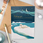 Foiled Polar Animals Christmas Cards Pack Of Eight, thumbnail 2 of 4