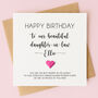 Personalised Daughter In Law Birthday Card, thumbnail 1 of 4